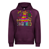 Mauve Wine Let's Get Smashed Urban Hoodie - CowhideDigitalArt