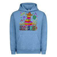 Pigment Pebble Blue Let's Get Smashed Urban Hoodie - CowhideDigitalArt