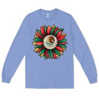 Colony Blue mexican sunflower Long Sleeve Tee - Jasminsmagicworld