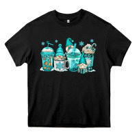 Black winter christmas gnomes coffee cups Heavy Core Tee - Jasminsmagicworld