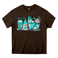 Winter Christmas Gnomes Coffee Cups Heavy Core Tee | Teevron
