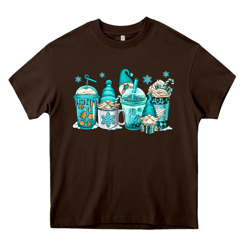 Winter Christmas Gnomes Coffee Cups Heavy Core Tee by Jasminsmagicworld | Teevron