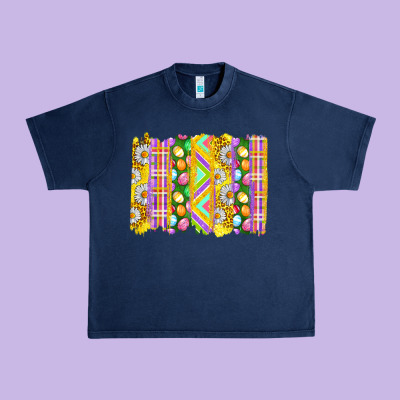 Easter Brushstrokes Urban Heavy Tee Designed By Bundleandbundleshop