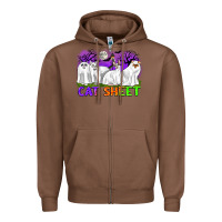 Chestnut cat sheet ghost cats halloween Zipper Hoodie - CowGirlArtShop