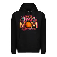 Black blessed basketball mom lightbulb letters Premium Hoodie - OliviaCreatesArt