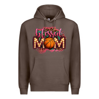 Coffee blessed basketball mom lightbulb letters Premium Hoodie - OliviaCreatesArt