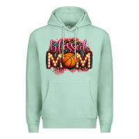 Seafoam blessed basketball mom lightbulb letters Premium Hoodie - OliviaCreatesArt