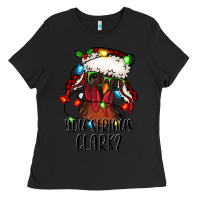 Black you serious clark Christmas vacation rooster Ladies Tee - Jasminsmagicworld