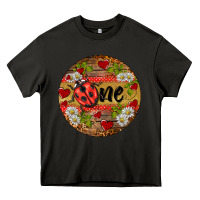 Asphalt ladybug one ornament Heavy Core Tee - BarkalooDesign