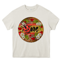 Cream ladybug one ornament Heavy Core Tee - BarkalooDesign