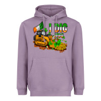 Lavender I dig you St. Patrick's Heavyweight Hoodie - OliviaCreatesArt