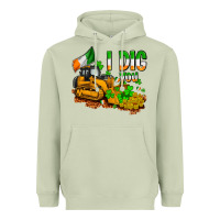 Matcha I dig you St. Patrick's Heavyweight Hoodie - OliviaCreatesArt