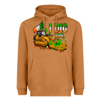 Meerkat I dig you St. Patrick's Heavyweight Hoodie - OliviaCreatesArt