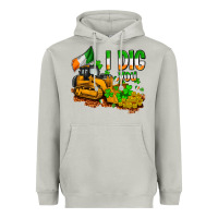 Moon Dust I dig you St. Patrick's Heavyweight Hoodie - OliviaCreatesArt