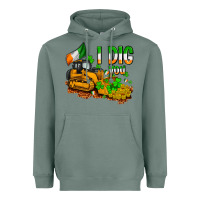 Sage I dig you St. Patrick's Heavyweight Hoodie - OliviaCreatesArt