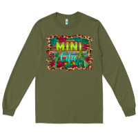Army Green mini cita serape background Long Sleeve Tee - BarkalooDesign