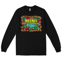 Black mini cita serape background Long Sleeve Tee - BarkalooDesign
