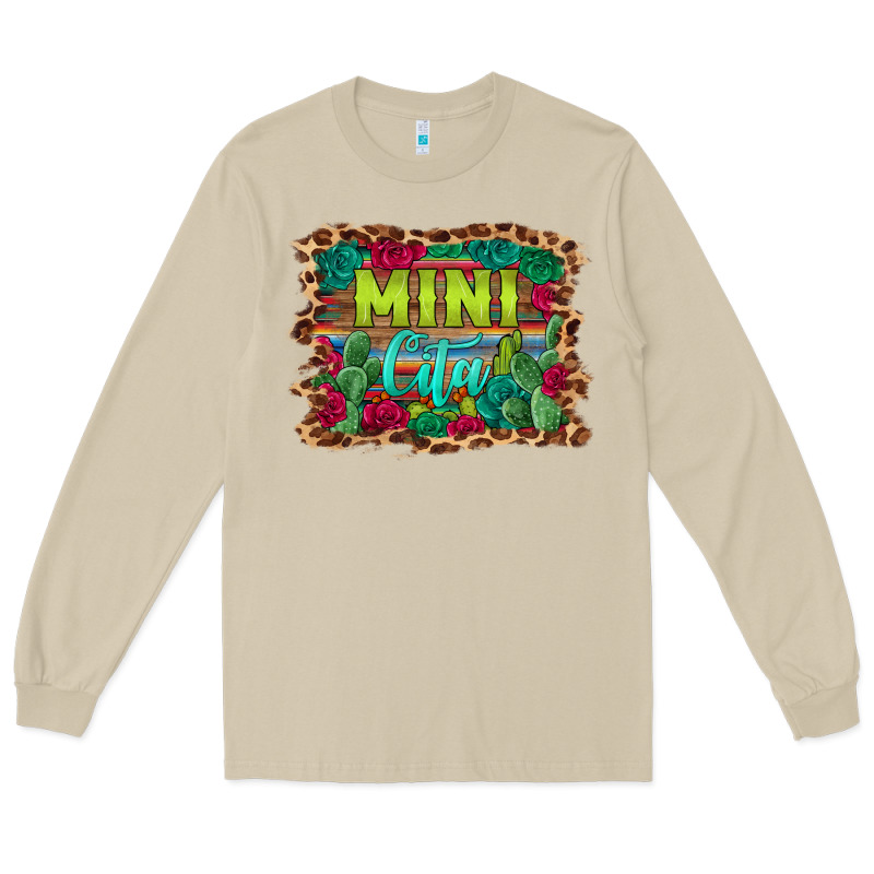 Mini Cita Serape Background Long Sleeve Tee by BarkalooDesign | Teevron