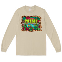 Mushroom mini cita serape background Long Sleeve Tee - BarkalooDesign