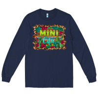 Navy mini cita serape background Long Sleeve Tee - BarkalooDesign