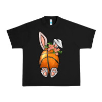 Black Basketball Easter Bunny Urban Heavy Tee - BundleAndBundleShop