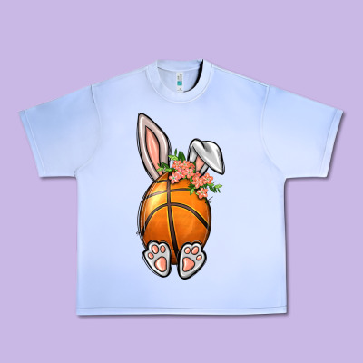 Basketball Easter Bunny Urban Heavy Tee Designed By Bundleandbundleshop