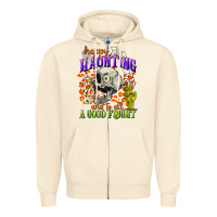 Sandshell happy haunting and to all a good fright Zipper Hoodie - CowGirlArtShop
