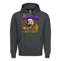 Smoke happy haunting and to all a good fright Zipper Hoodie - CowGirlArtShop