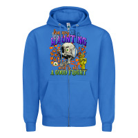 True Royal happy haunting and to all a good fright Zipper Hoodie - CowGirlArtShop
