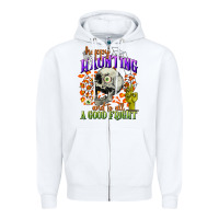 White happy haunting and to all a good fright Zipper Hoodie - CowGirlArtShop