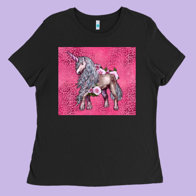 Unicorn Ladies Tee Designed By Lillyallendesigns