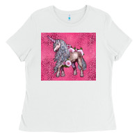 White unicorn Ladies Tee - LillyAllenDesigns