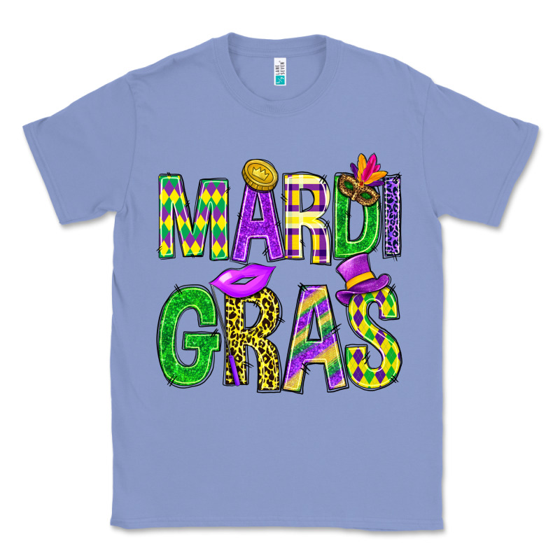 Mardi Gras Carnival Masks Digital Paper Classic Tee by BundleAndBundleShop | Teevron