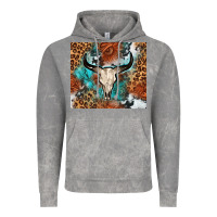 Cloud Rock Western with bull skull Vintage Hoodie - NancyCooperArtShop