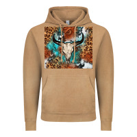 Vintage Camel Western with bull skull Vintage Hoodie - NancyCooperArtShop