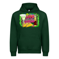 Forest Green Let's Fiesta Urban Hoodie - CowhideDigitalArt