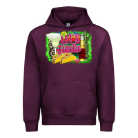Mauve Wine Let's Fiesta Urban Hoodie - CowhideDigitalArt