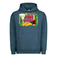 Pigment Midnight Navy Let's Fiesta Urban Hoodie - CowhideDigitalArt
