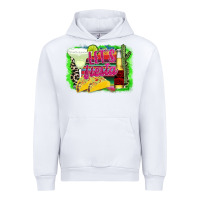 White Let's Fiesta Urban Hoodie - CowhideDigitalArt