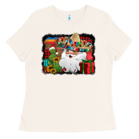 Bone Santa Claus Spanish Christmas Ladies Tee - Jasminsmagicworld