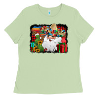 Matcha Santa Claus Spanish Christmas Ladies Tee - Jasminsmagicworld