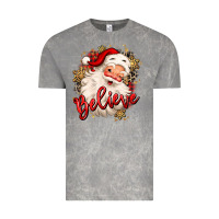 Cloud Rock believe christmas santa claus Vintage Tee - MaliasSmallBusiness