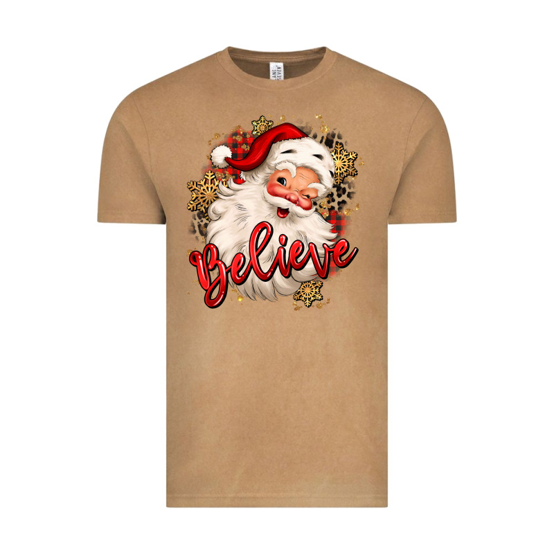 Believe Christmas Santa Claus Vintage Tee by MaliasSmallBusiness | Teevron
