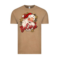 Vintage Coffee believe christmas santa claus Vintage Tee - MaliasSmallBusiness