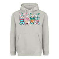 Moon Dust Easter bunnies coffee cups Heavyweight Hoodie - OliviaCreatesArt