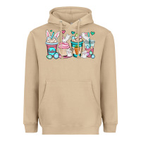 Mushroom Easter bunnies coffee cups Heavyweight Hoodie - OliviaCreatesArt