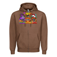 Chestnut happy hallothanksmas truck Zipper Hoodie - CowGirlArtShop