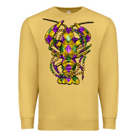 Antique Gold mardi gras crawfish Premium Sweatshirt - FaDigitalArtStudio