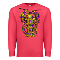 Cardinal mardi gras crawfish Premium Sweatshirt - FaDigitalArtStudio