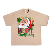 Burro Merry Christmas With Santa Urban Heavy Tee - BundleAndBundleShop